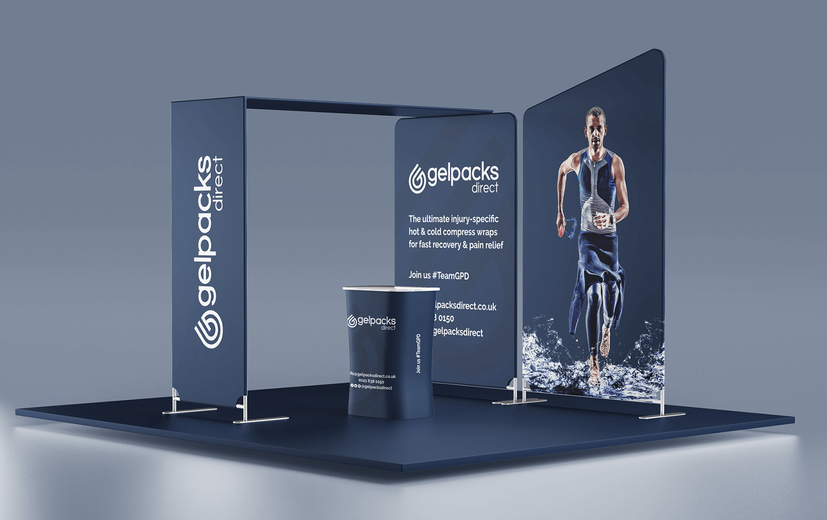 Gelpacks Direct Exhibition Stand